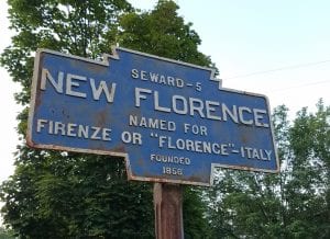 Keystone marker sign